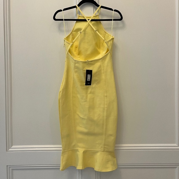 Byrdie Bandage Midi Dress - Yellow Size Small - Picture 4 of 4
